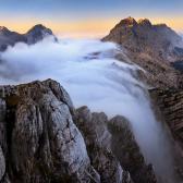 Random landscape photo - Misty Falls of Julian Alps