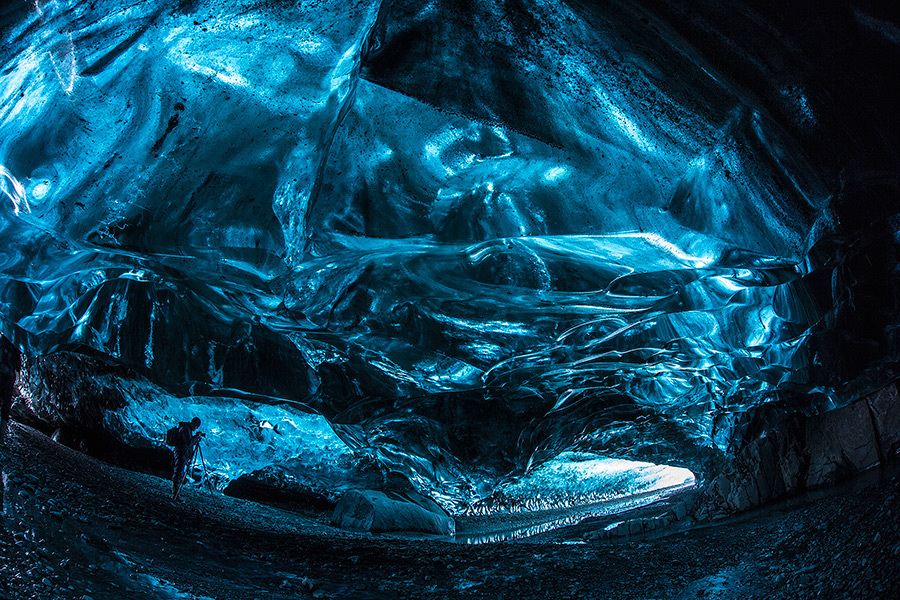 Icelandic Blue Glacier Ice Cave 